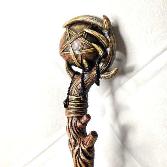 A Gothic Universe Accessories - 🆕️♡♡ A Gothic Universe Witch's Wand | Brown Hand Painted Acrylic 9½"